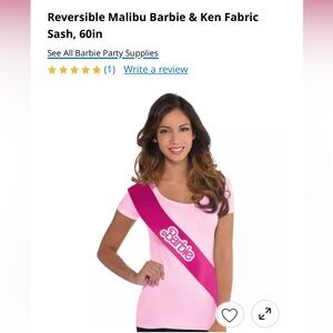 Barbie and Ken sash